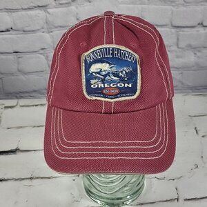 Boneville Hatchery Patch Hat Adjustable Ball Cap Red Cobra